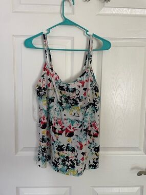 Volcom Floral Abstract Print tank top size S